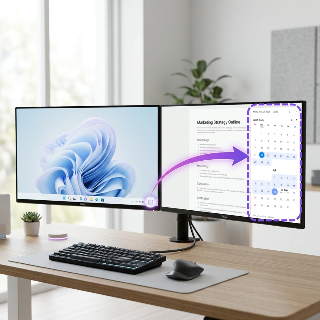Multi-monitor workflow showing TimeScope on a secondary screen